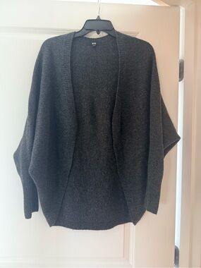 Uniqlo Dark Charcoal Open-Front Women's Cardigan